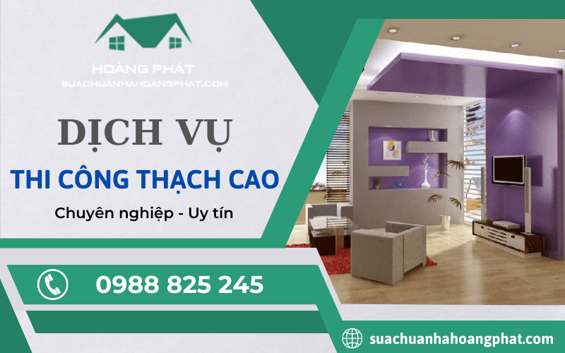 Dịch vụ thi công thạch cao