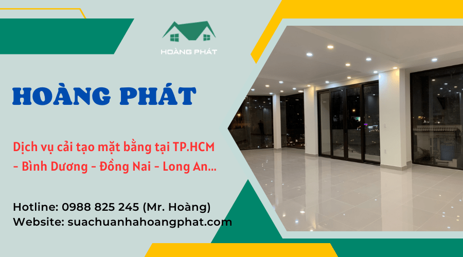 cải tạo mặt bằng