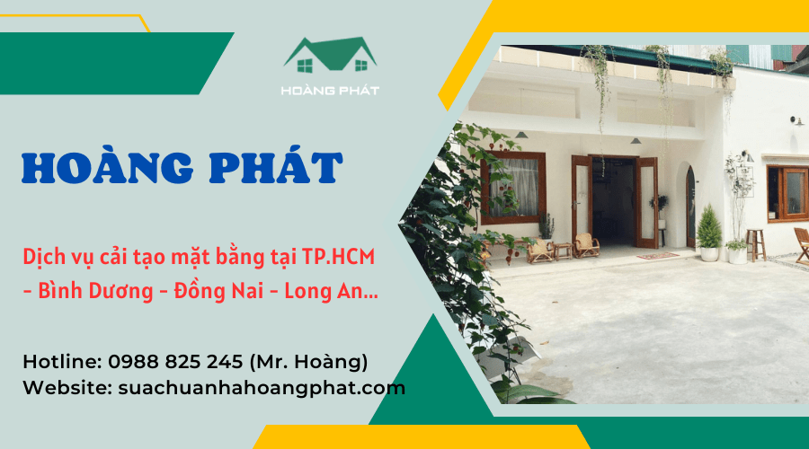 cải tạo mặt bằng