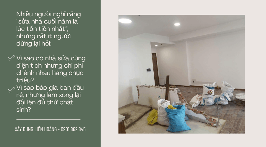 sửa nhà cuối năm